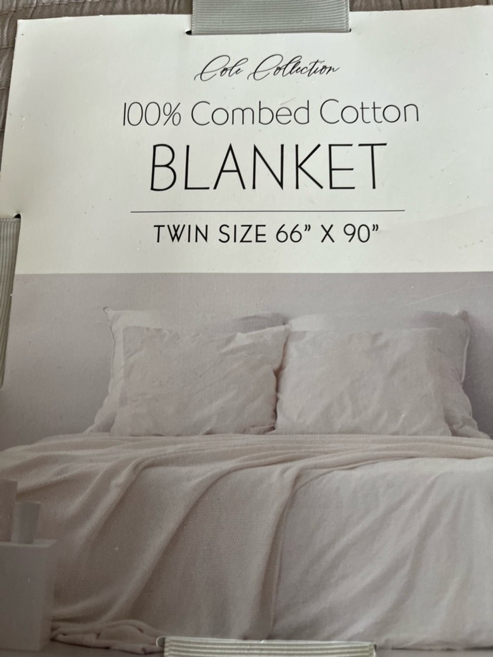 100% Combed Cotton Twin Blanket -